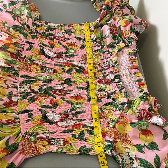 Ivy City Co Harmony Dress Women’s 1X Tropical Paradise Ruffle Tiered Colorful - Picture 10 of 14